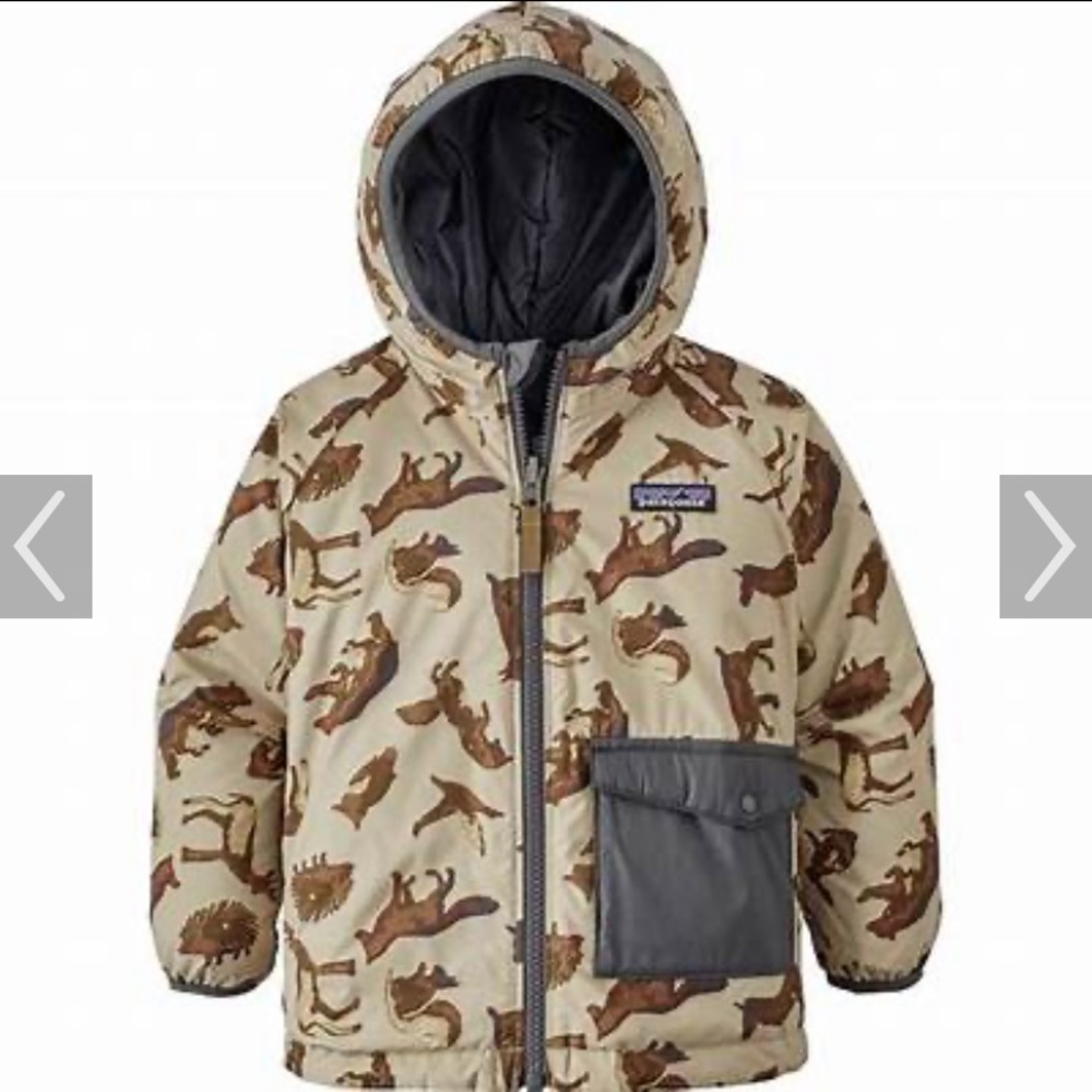 Patagonia puff ball reversible jacket size 2t